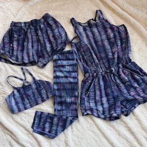 Athleta Girl Bundle of 4 Coordinating Pieces